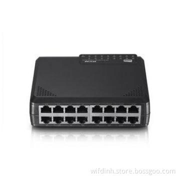 Gigabit Ethernet Switches IEEE 802.3az With 16 RJ45 Port